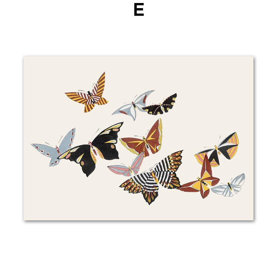 Бабочка кран крепление Фудзи кленовый лист настенная живопись на холсте плакаты на скандинавскую тему и принты настенные панно для декора гостиной