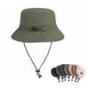 Уличная быстросохнущая водонепроницаемая рыбацкая шляпа, солнцезащитная шляпа, летняя солнцезащитная шляпа для хранения, мужская шляпа на шнурке, женская шляпа