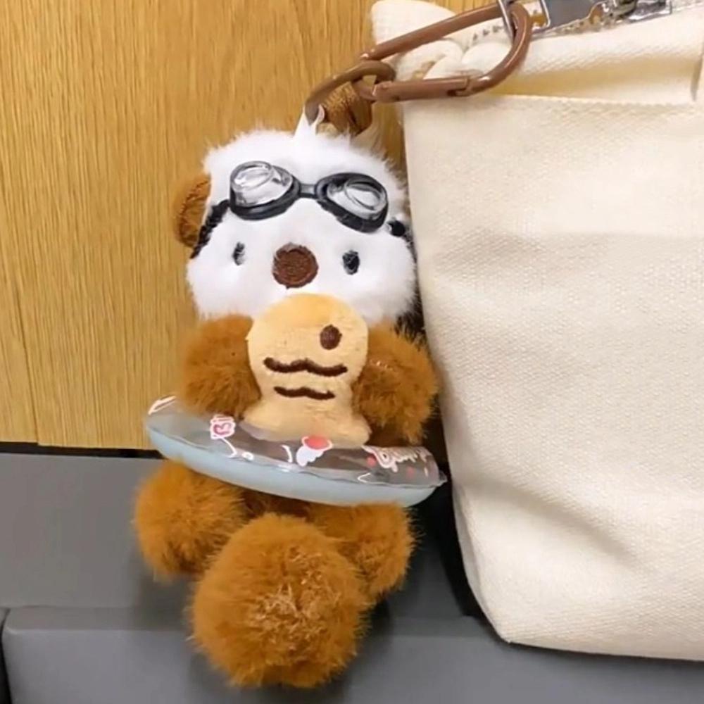 Decorations Cartoon Pilot Otter Keychain Keys Accessories Otter Keyring  Students