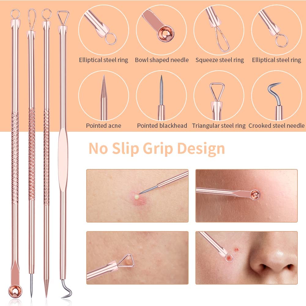 Набор косметологических инструментов для удаления угрей 4шт