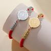 Dawapara Браслет-монета со святым Франциском Ассизским Католический покровитель Защитник животных Подарки Шармы из нержавеющей стали Религиозные украшения