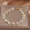 Stone Beads Crystal Bracelet Shiny Crystal Sweet Jewelry Elegant Beads Bracelet  For Women
