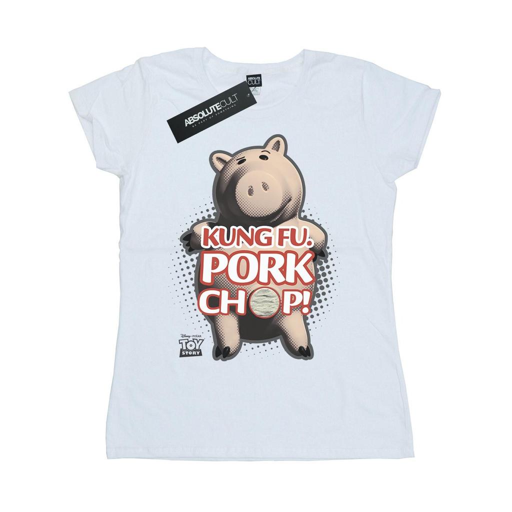 Disney Womens/Ladies Toy Story Kung Fu Pork Chop Cotton T-Shirt
