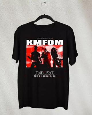 Коллекция KMFDM Band Cotton Tour 2024 Подарок для фаната от S до 4XL Футболка Топы футболки Мужская Женская