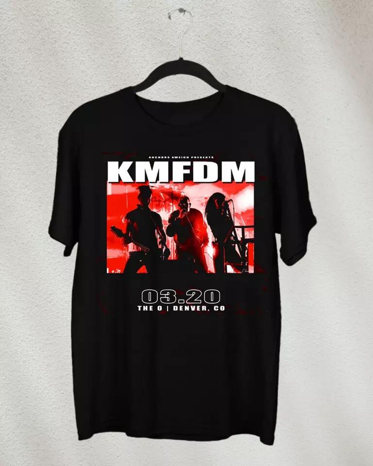 Коллекция KMFDM Band Cotton Tour 2024 Подарок для фаната от S до 4XL Футболка Топы футболки Мужская Женская