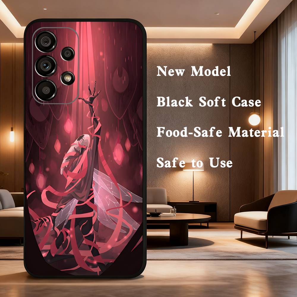 H-Hollow K-Knight Для Samsung Galaxy A73, J7, 22, Note, 72, 41, 31, 8, 9, 52, 71, 53, 32, Мягкий Черный Силиконовый Чехол