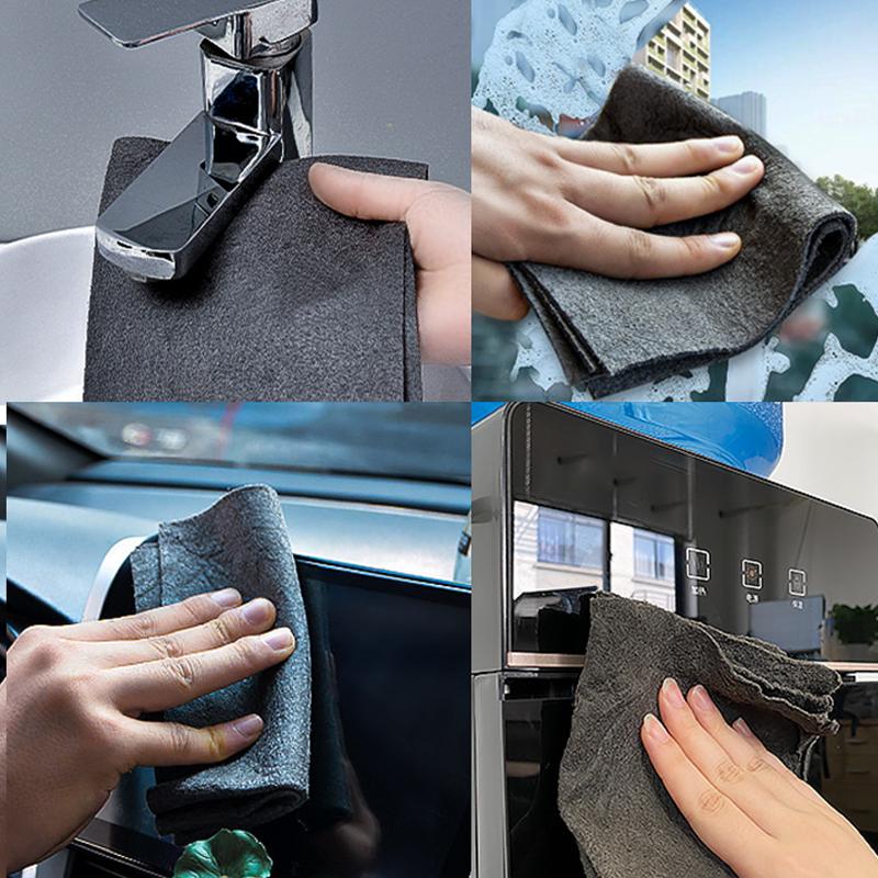 Good Magic Cloth Multifunctional Mirror Cleaning Bathroom Home Living Handy Tool Glass Reuse Cloth No Water Marks Glass Wipes Car Kitchen