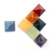 Authentic Natural Quartz Chakra Pyramid Stone Set For Meditation Healing And Spiritual Growth