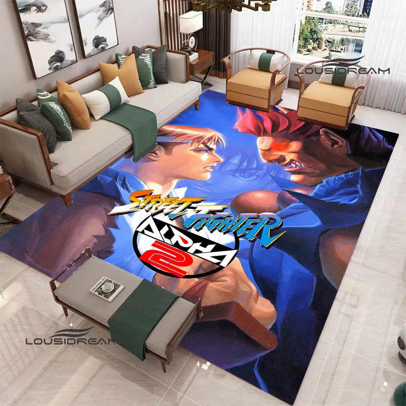 Классическая игра Street Fighter Ковер с принтом Ковер для гостиной спальни Нескользящий коврик для двери Фотоаксессуары Подарок на день рождения