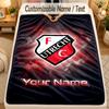 Flannel BlanketFC Utrecht Custom Name Text Personalized Soft Warm Throw Blanket Home Decor Gift