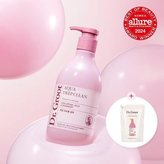 Dr. Groot Aqua Deep Clean Hair Loss Symptom Relief Shampoo 330ml+330ml (Oily Scalp/Itchy Scalp)