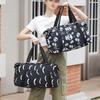 Harajuku Style Skull Printing Luggage Bag Can Be Set with Pull Rod Portable Travel Bag Wet and Dry Separation Exercise Fitness Bag