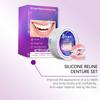 Silicone Denture Set Fit Temporary Orthodontic Teeth Dentures Fake Tooth Oral Hygiene Care Whitening Dentures Simulation Braces