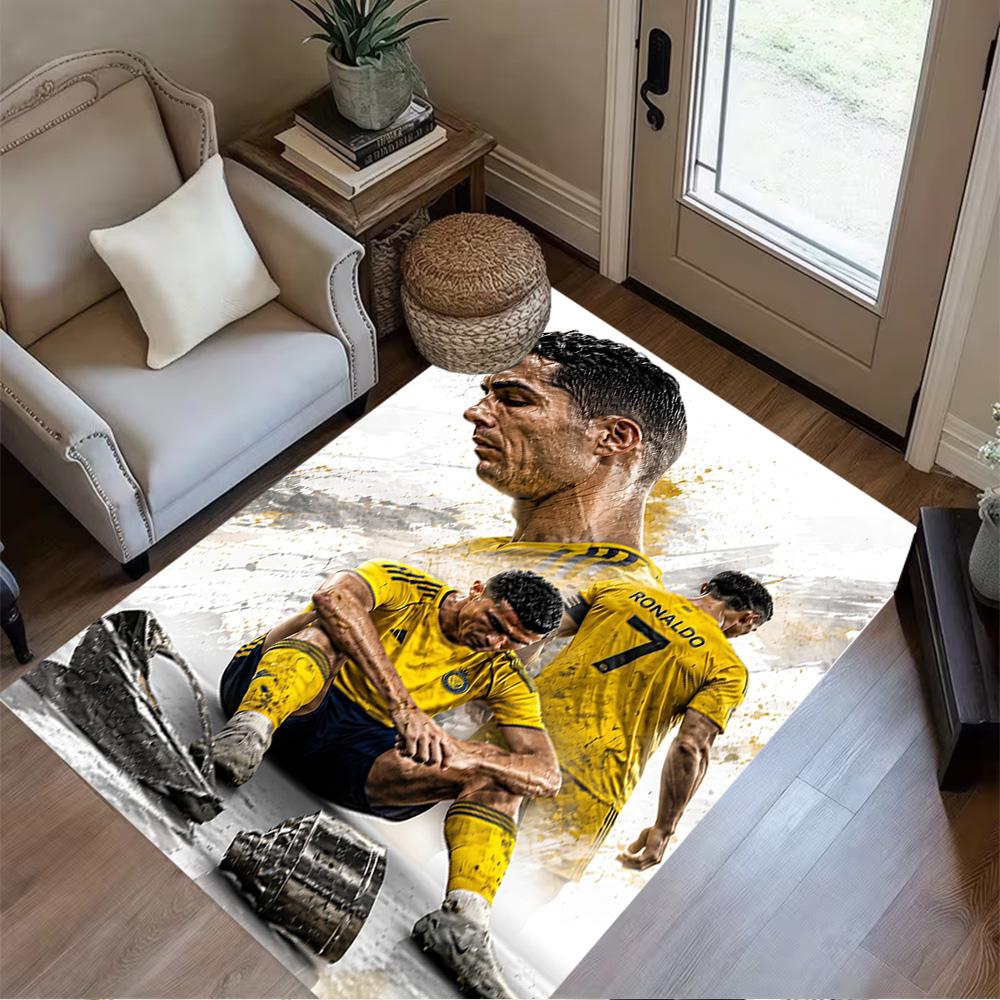 Cr7 Football Legend Carpet Perfect for Bedrooms Dormitory Playrooms Outdoor Antislip Carpet Office home decor Gift for Festivals