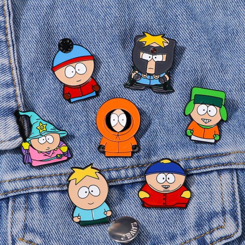 Cartoon Animated Character Enamel Pins Custom Adorable Metal Brooches Lapel Badges Cartoon Humorous Jewelry Present designed for Children Friends