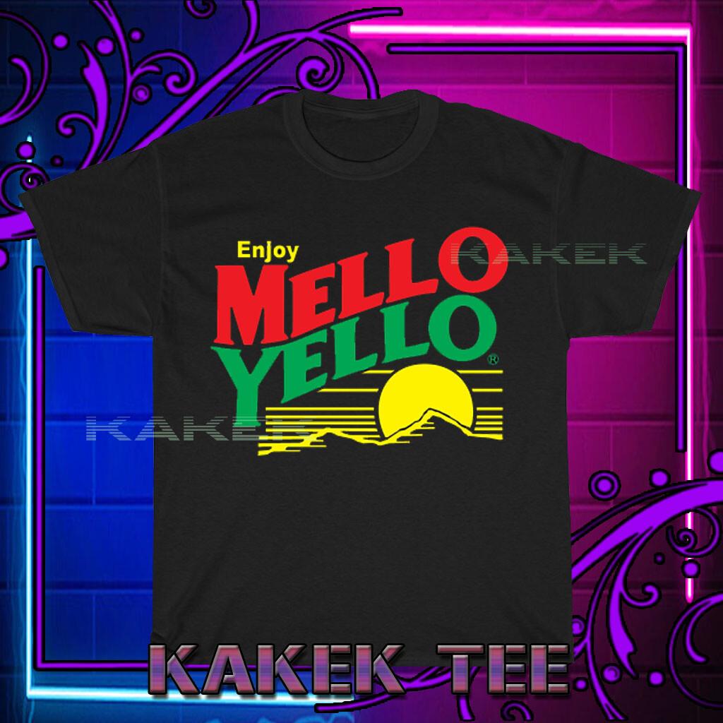 Новая футболка Mello Yello Логотип Забавная Размеры от S до 5XL