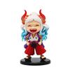 Аниме персонаж One Piece смеющийся приседающий Эйс ПВХ милая кукла Ямато машина Q версия модный бренд мультяшные настольные украшения