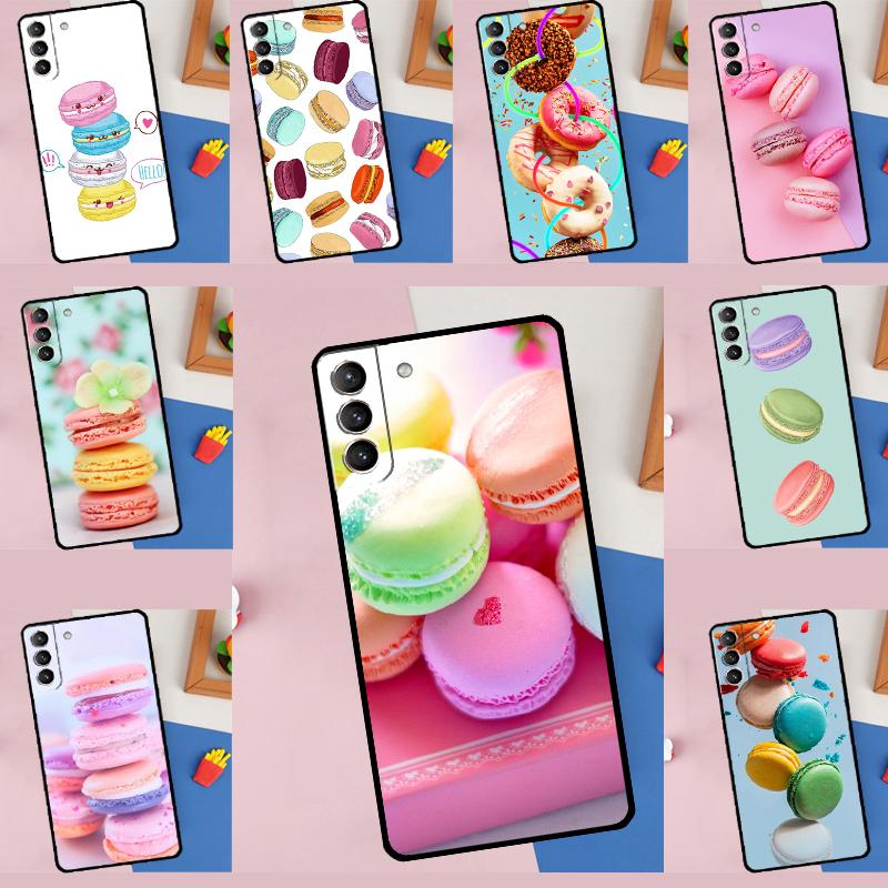 Макаруны Торт Десерт Милый Чехол Для Телефона Для Samsung Galaxy S25 Ultra S9 S10 S20 S22 S21 S23 FE S24 Plus Защитная Крышка