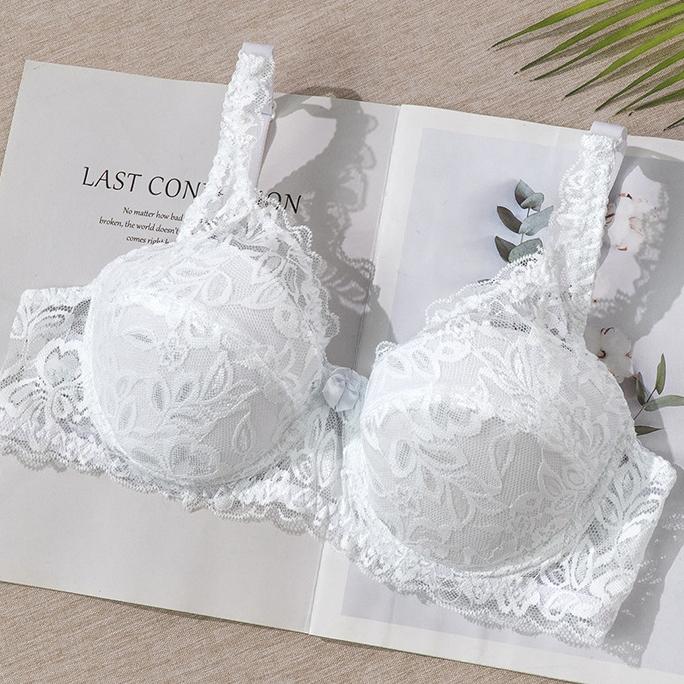 Женский бюстгальтер пуш-ап с вышивкой и сексуальным кружевным дизайном, на косточках и регулируемых бретелях