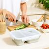 Rectangle Silicone Lunch Box Airtight Fresh Keeping Box Practical Food Storage Container  Student