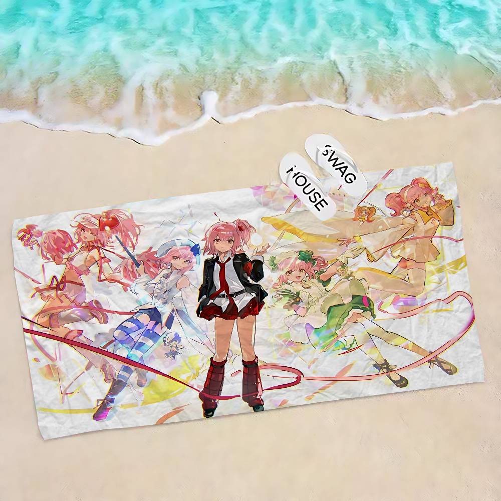 Shugo Chara Японское Аниме Аниме Пляжное Полотенце для Купания Мягкое Впитывающее Салфетка Детские Подарки для Детей Путешествия Кемпинг Спортзал