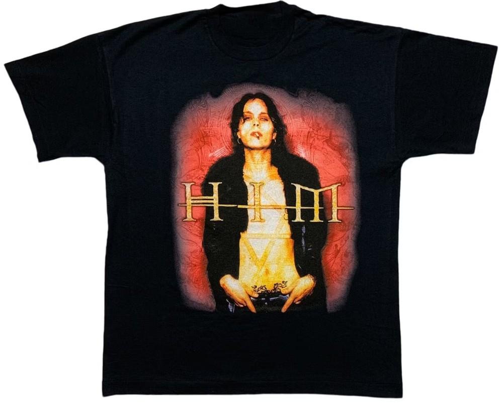 HIM Band Black T-Shirt Cotton Unisex S-2345XL Gift For Men Women CO407 Unisex T-Shirt