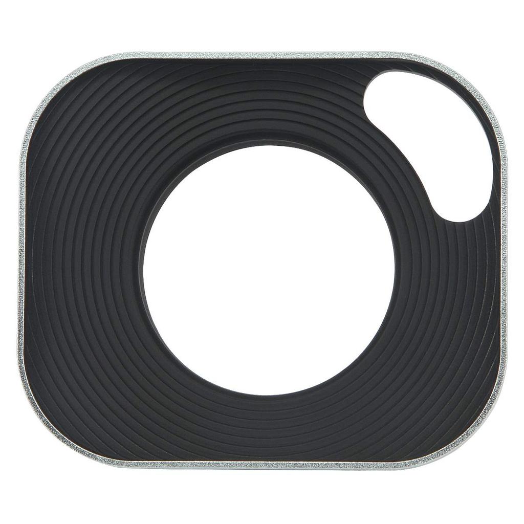 Haoge 39mm Square Metal Lens Hood with Shade Design and Cap for Leica Rangefinder Cameras 39mm E39 Filter Thread Silver LH-W39P Screw-In Hollow-Out