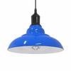 VidaXL Height-Adjustable Pendant Lamp E27 Dark Blue Ø 22 Cm Metal, Hanging Lighting, Kitchen Pendant Lighting, 4103436