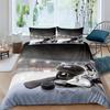 Спорт Хоккей Пододеяльник Горящий Хоккейный Шар для Подростка Спортсмена Черный Полиэстеровый Пододеяльник для Подарка Другу Украшение Спальни