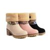 Fashion Winter Plush Warm Women's Boots Anti Slip and Cold Proof Thick Soled Short Boots Outdoor Versatile, Two On, Trendy Women's Shoes