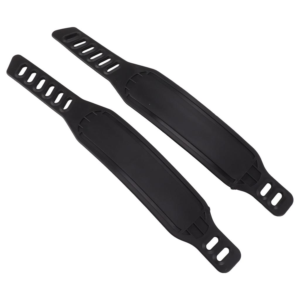 2 шт. ремешки для педалей велотренажера, пластиковые, регулируемой длины, универсальные ремешки-клипсы для пальцев ног для педалей велосипеда для домашних тренировок по велоспорту