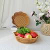 Поли плетеная корзина для хлеба имитация плетеного подноса для фруктов плетеные вручную корзины для цветов еда овощи для кухни и ресторана