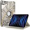 Защитный чехол - E.F.Connection - для iPad Pro 11" - Вращение на 360° - Рисунок Лист - Совместим 2018-2022
