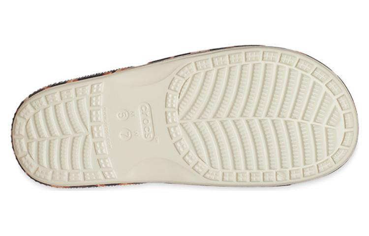 Crocs Шлепанцы женские Белый/Леопардовый принт 207841-2Y4