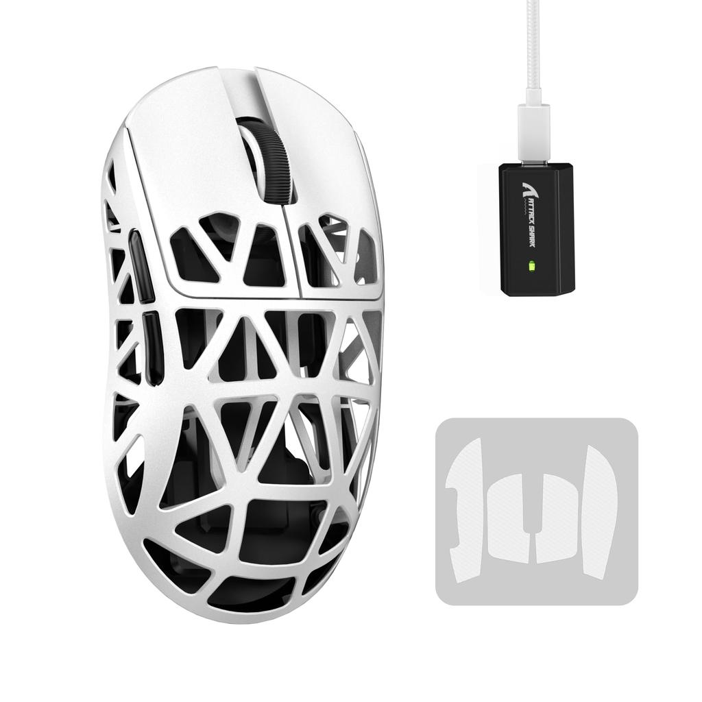 SHARK R2 Мышь из магниевого сплава Игровая мышь 8k Мышь PixArt PAW3950 Оптический датчик 47g Ультралегкий 3-режимный проводной двухканальный 42000 точек на дюйм 50G