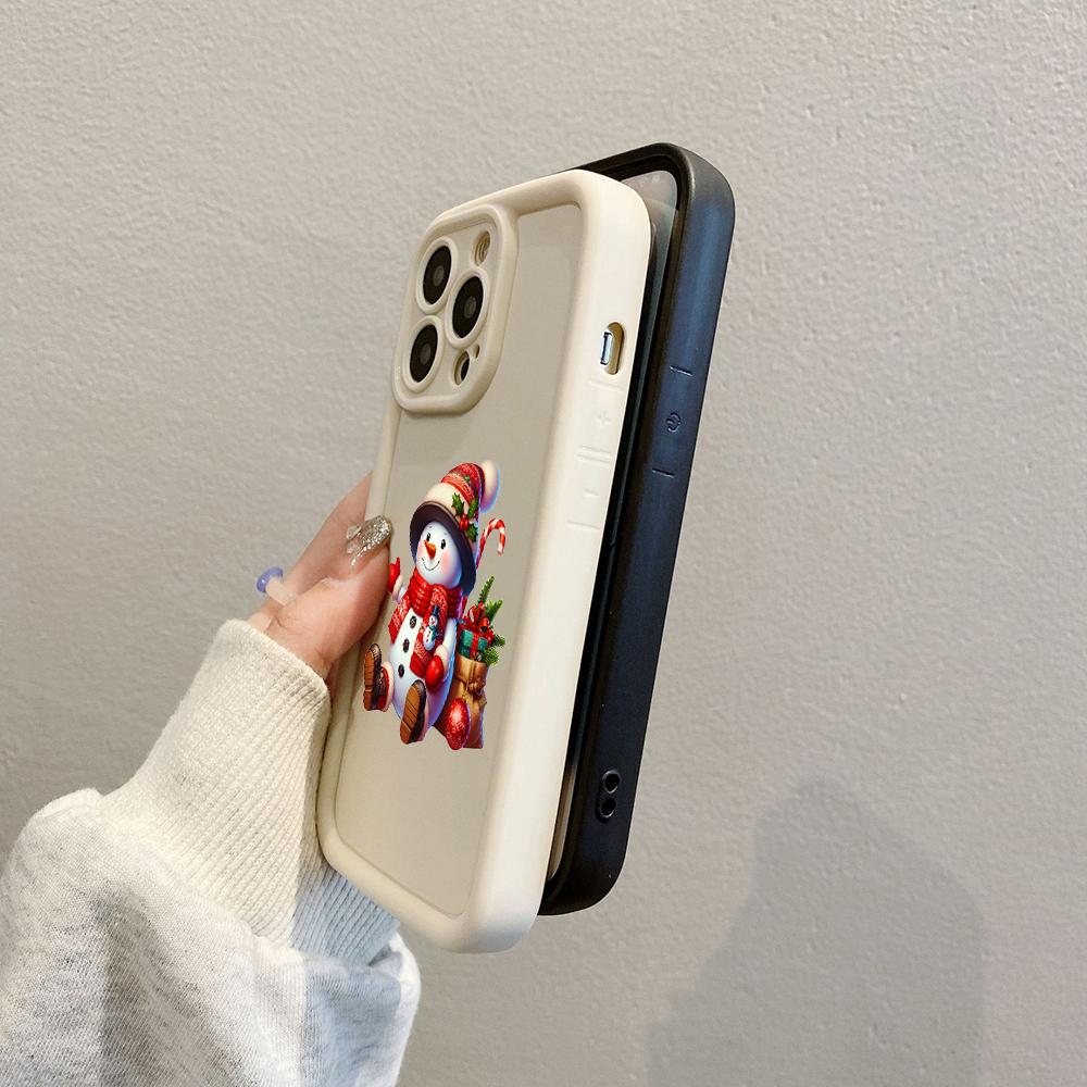 N101 Merry Christmas art Soft Angel Eyes Phone Cases для iPhone 16 15 14 13 11 Pro Max 8 7 6s Plus 12 mini XR XS Max SE Shockproof Cover