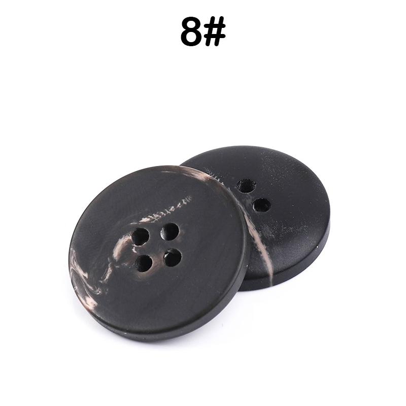 New 10Pcs Resin 4 Holes Buttons Sewing Accessories Size Complete For Clothing Decorative Plastic Buttons Handmade Diy