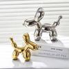 11cm Mini Ceramic Balloon Dog Abstract Ornament Creative Sculpture Study Room Statue Home Office Accessories Festival Decoration