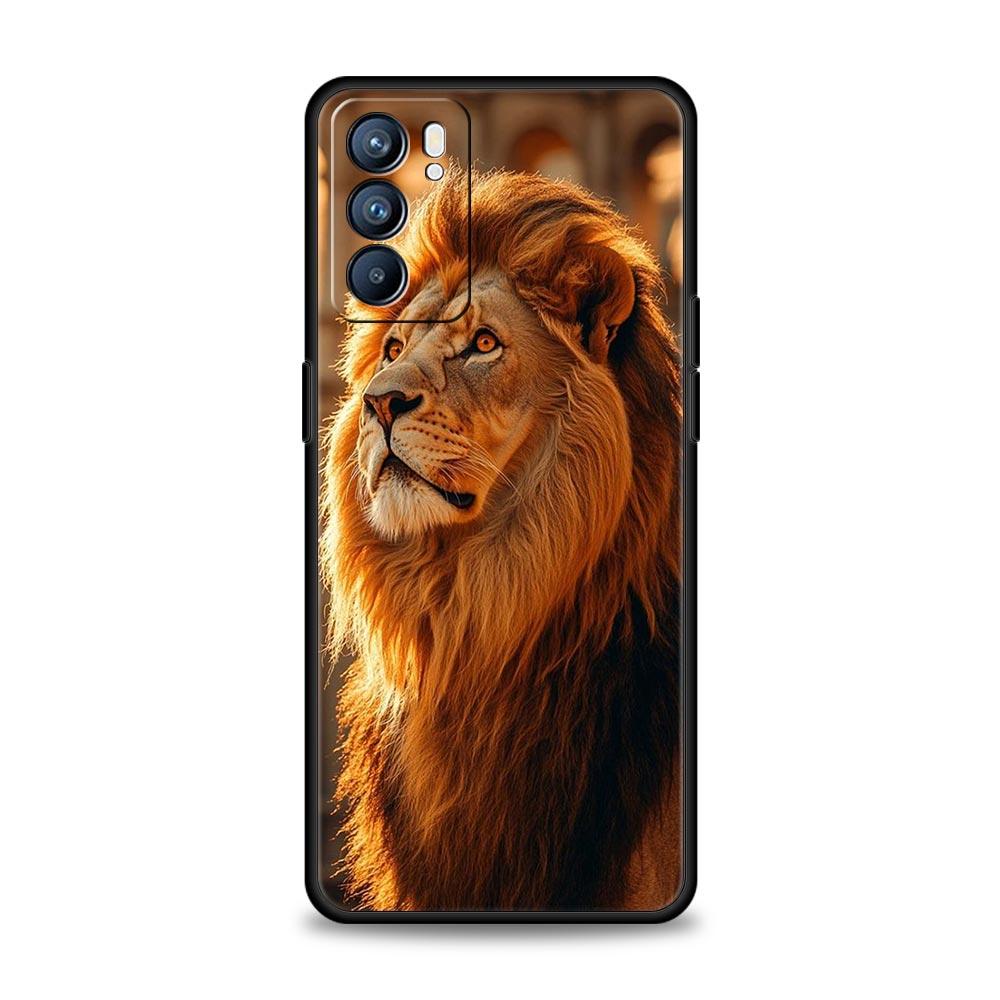 Tigre Wolf Lion Animal Phone Case For Oppo A54 A53 A52 A15 A95 A16 A78 A79 A80 A98 4G Find X5 X6 Reno10 12 13 F Pro 5G Cover