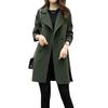 2024 Autumn/Winter Women's Cocoon Wool Coat, Medium-Length, Double-Breasted, Loose Fit