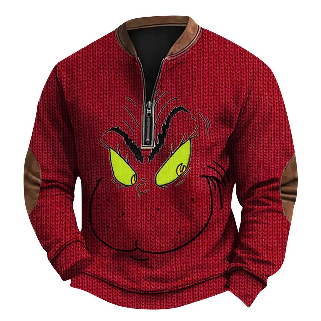 Мужская повседневная толстовка в стиле ретро с градиентным принтом