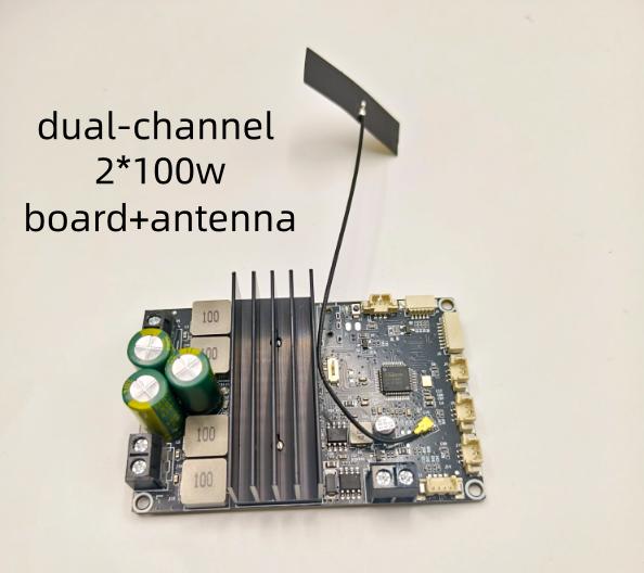 Плата усилителя мощности Bluetooth DC 9-30V двухканальная высокое качество звука 2x100 Вт поддерживает частичное приложение моно 100 Вт Звуковой модуль