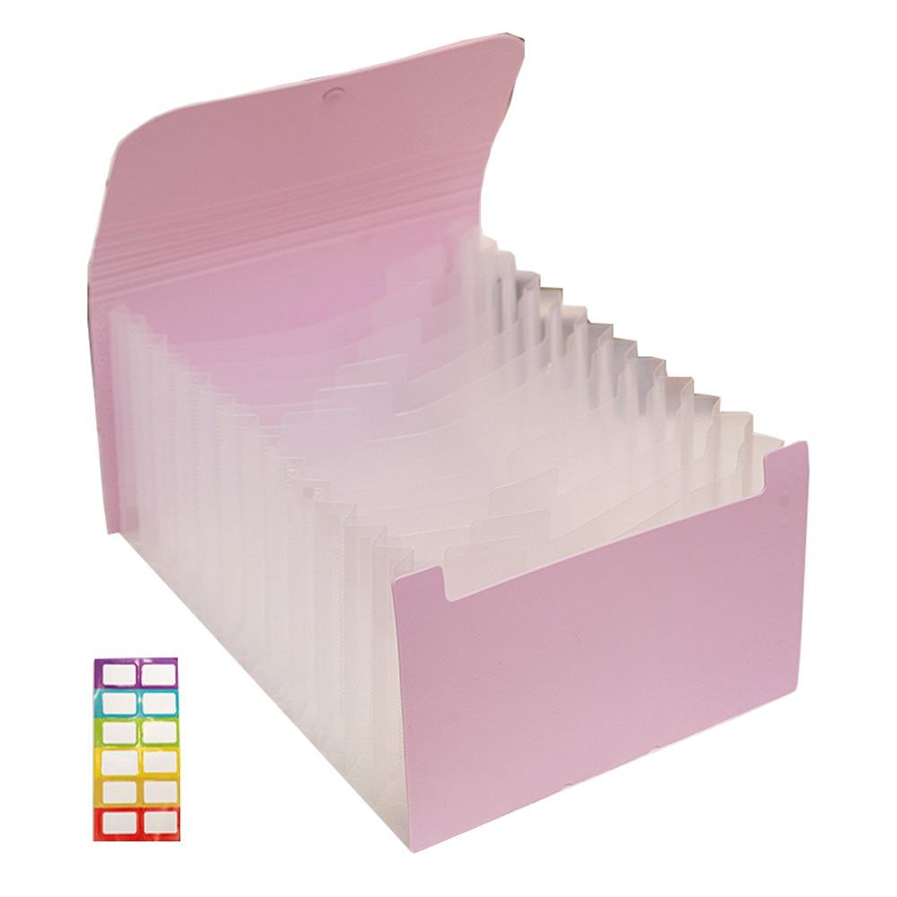 12-слойная папка-расширитель, однотонный портативный органайзер для документов, сумка-гармошка формата А6, счет