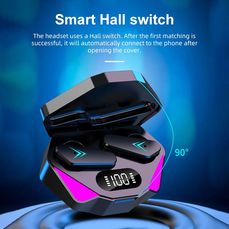 VAORLO Беспроводная игровая Bluetooth-гарнитура TWS, предназначенная для игровых мобильных игр без задержки, стереонаушники HI-Fi с микрофоном