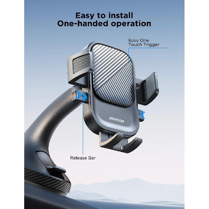 Joyroom Universal Phone Holder Mount for Car Strong Suction Hands-Free Cell Phone Mounts for Dashboard/Windshield 360° Rotation
