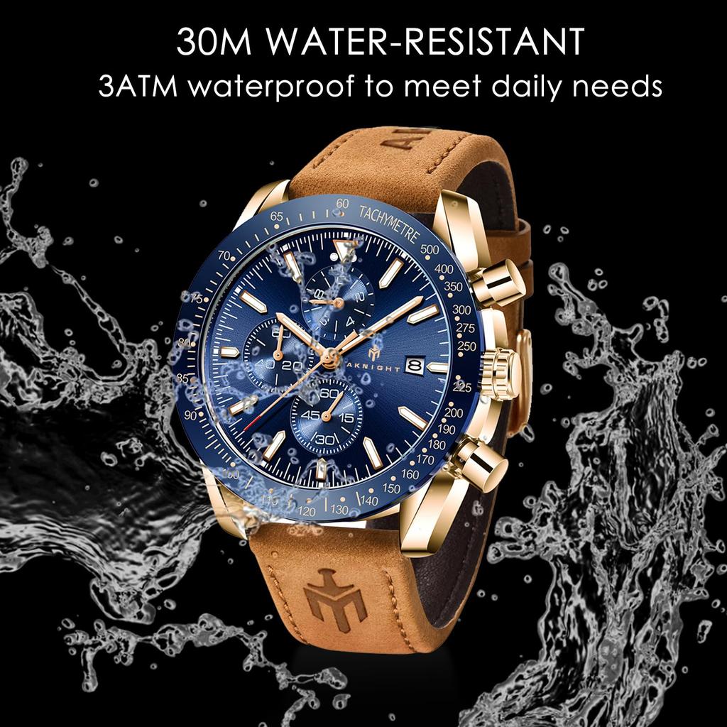 Часы BENYAR AKNIGHT, стильные часы, светящийся хронограф, фиксированный безель, аналоговый календарь, наручные часы, водонепроницаемые, японские кварцевые часы со стальным ремешком