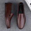 Повседневный Роскошный Бренд Мужские Лоферы Мокасины из Натуральной Кожи Легкие Дышащие Нарядные Балетки 2025 Новая Мужская Обувь Мужская Обувь Слипоны