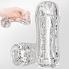 Manual Sucking and Squeezing Male Device,Portable Transparent Pocket Massager with Texture Sex Toy TPE Men's Set