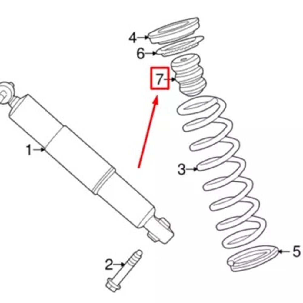 2Pcs Rear Bump Stop C2S9225, C2S3206 For Jaguar X-Type 02-04 X-Type Sedan 05-08