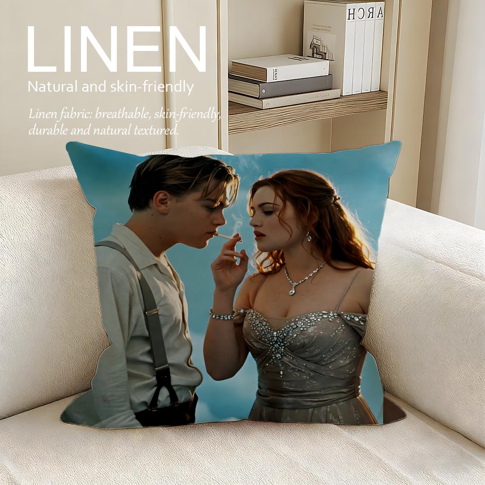 Drama Titanic Cushion Cover Pillowcase Set Pcs x x Breathable Washable Sofa Cushion Cover